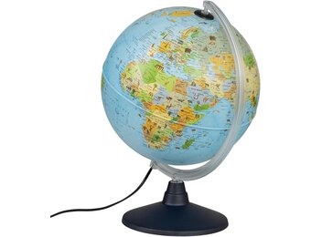 Idena Verlichte Wereldbol 30 cm met Dieren (meerdere, M) - 51% Korting