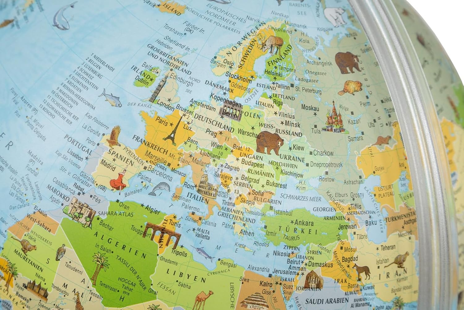 Idena Verlichte Wereldbol 30 cm met Dieren (meerdere, M) - 51% Korting