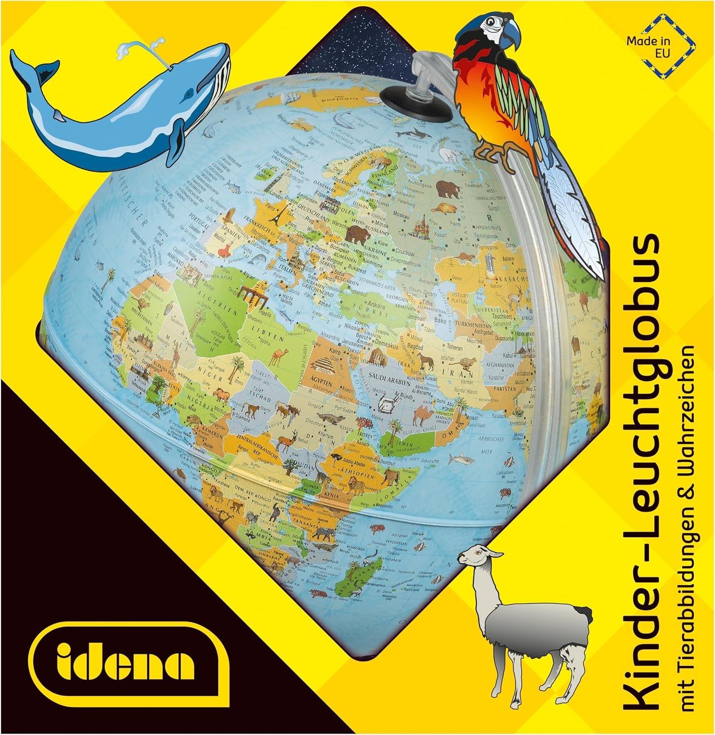 Idena Verlichte Wereldbol 30 cm met Dieren (meerdere, M) - 51% Korting