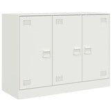 vidaXL Dressoir Wit Staal 99x39x73 cm - 34% Korting