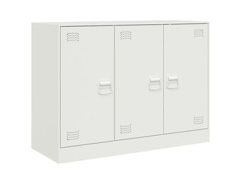vidaXL Dressoir Wit Staal 99x39x73 cm - 34% Korting