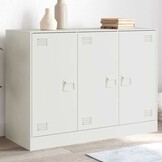 vidaXL Dressoir Wit Staal 99x39x73 cm - 34% Korting