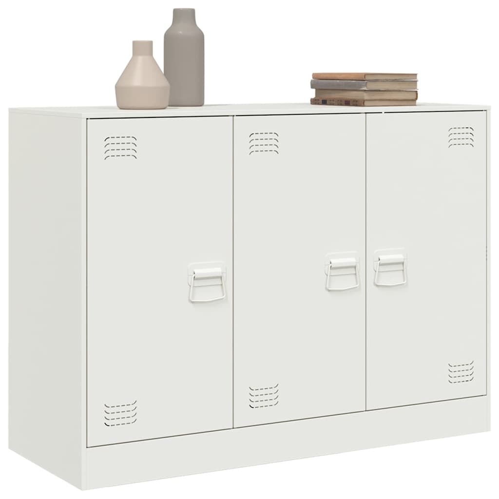 vidaXL Dressoir Wit Staal 99x39x73 cm - 34% Korting
