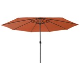 Terracotta Parasol 400cm met LED-verlichting - 54% Korting!