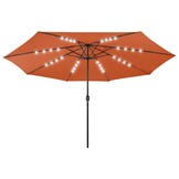 Terracotta Parasol 400cm met LED-verlichting - 54% Korting!