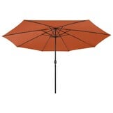 Terracotta Parasol 400cm met LED-verlichting - 54% Korting!
