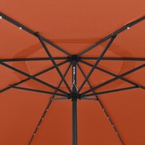 Terracotta Parasol 400cm met LED-verlichting - 54% Korting!