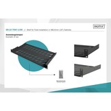 DIGITUS 19-inch Legbord Serverkast - 1U - 25cm Diep - Zwart - 31% Korting