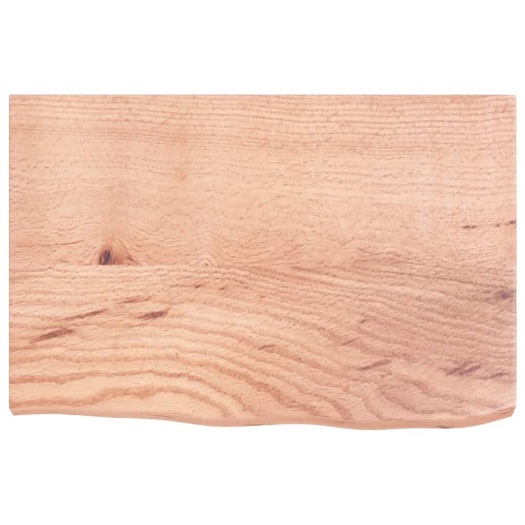 Massief Houten Wastafelblad Lichtbruin 60x40cm - 34% Korting