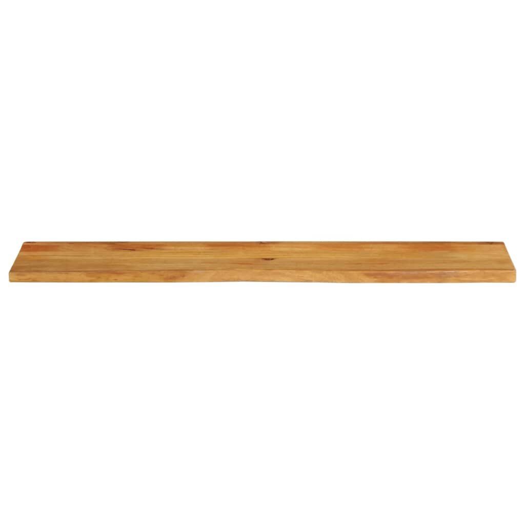 Massief Mangohouten Tafelblad met Natuurlijke Rand - 35% Korting