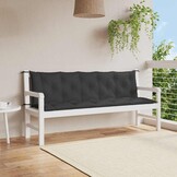 vidaXL Tuinbankkussen Oxford Stof Zwart - 180x(50+50)x7 cm - 33% Korting