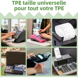 40 Rollen Thermisch Papier voor Betaalterminal - 57x57x12 mm - Wit