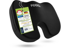 Ergonomisch Zitkussen van Traagschuim - Zwart - 33% Korting