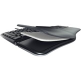 CHERRY KC 4500 ERGO, ergonomisch toetsenbord, Duitse indeling (QWERTZ), bekabeld, gevoerde handpalm met memory foam, gebogen toetsenbord, Zwart
