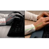 CHERRY KC 4500 ERGO, ergonomisch toetsenbord, Duitse indeling (QWERTZ), bekabeld, gevoerde handpalm met memory foam, gebogen toetsenbord, Zwart