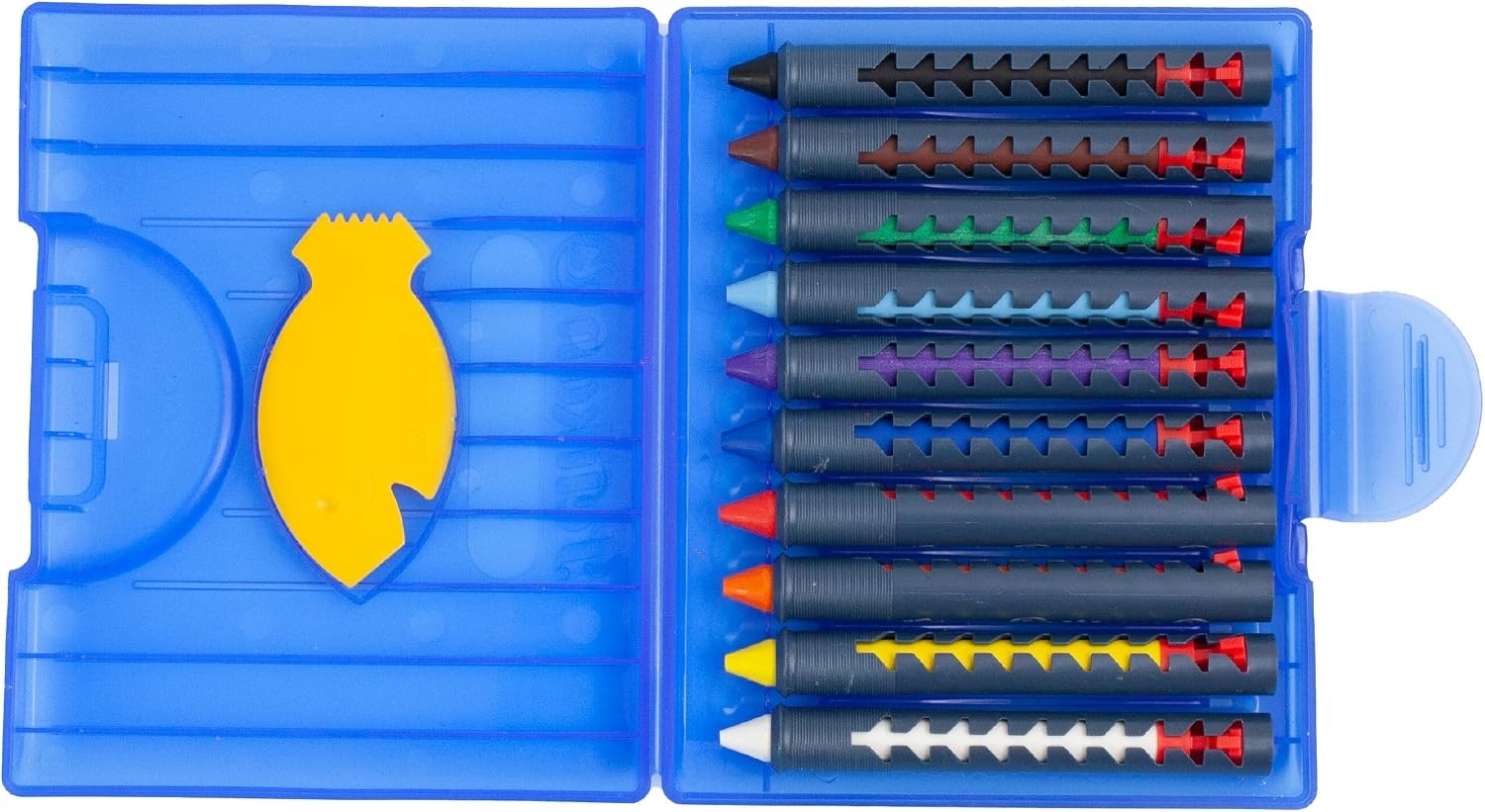 Pelikan Waskrijtjes met Huls 655/10 - 10 Kleuren - Driehoekig en Wateroplosbaar