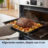 ICQN Bakplaat 46,5 x 37 cm Geëmailleerd - Maat 465x30 mm