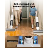 Proscenic F10 Ultra Draadloze Steelstofzuiger en Dweil – Wit – 3-in-1 Nass-Droogreiniger