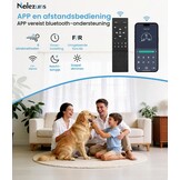 Nalezuns Plafondventilator met verlichting, 40 cm led-dimbare plafondverlichting, app en afstandsbediening, eetkamerlamp met ventilator, 6 standen, timer, stil, wit