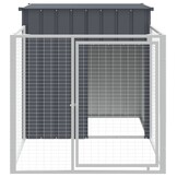 Hondenhok met Dak 110x201x110 cm Staal - 35% Korting