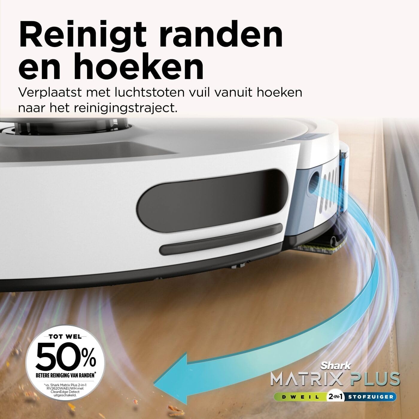 Robotstofzuiger Matrix Plus 2-in-1 met LiDAR navigatie - Wit (35% Korting)