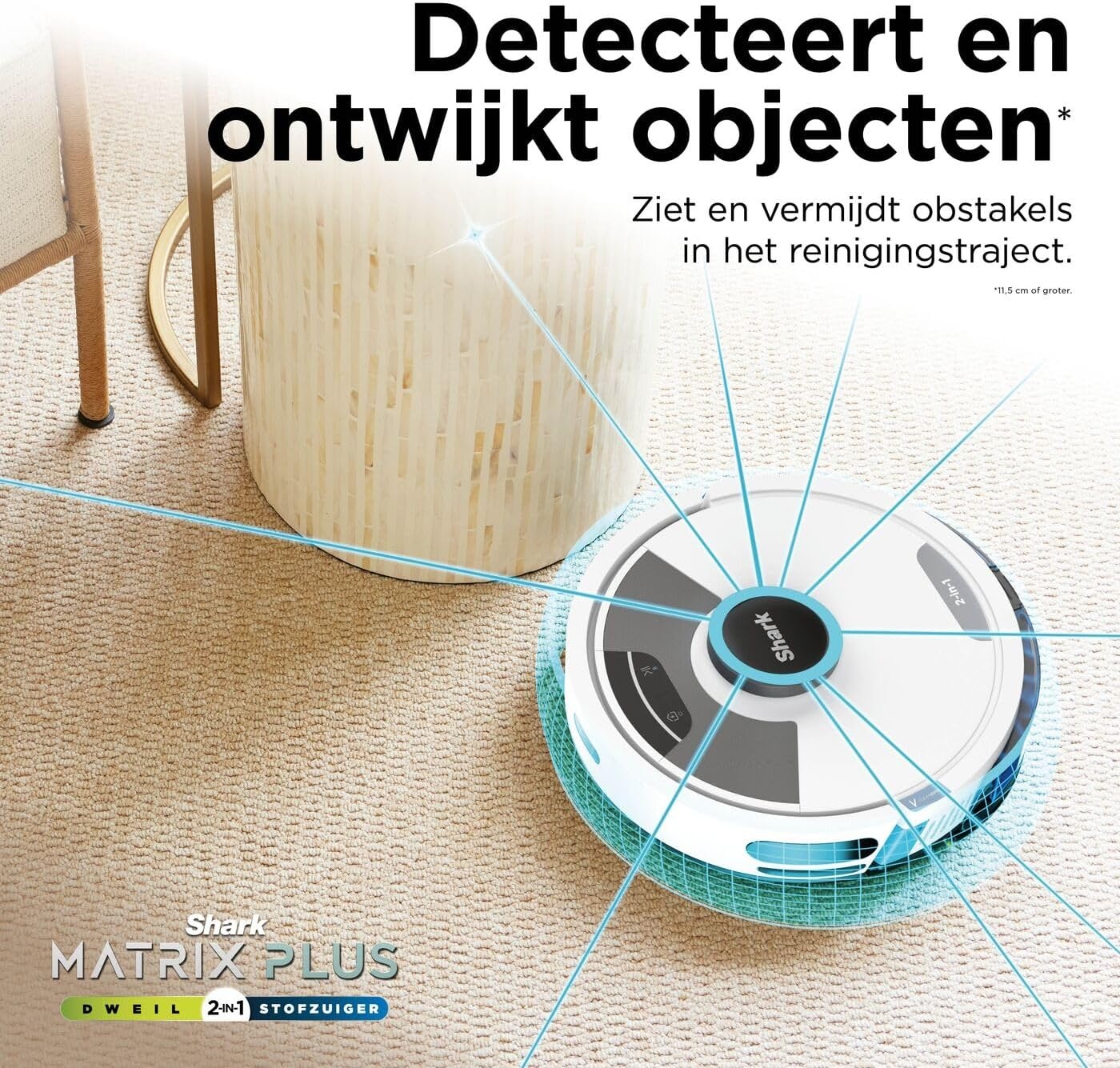 Robotstofzuiger Matrix Plus 2-in-1 met LiDAR navigatie - Wit (35% Korting)