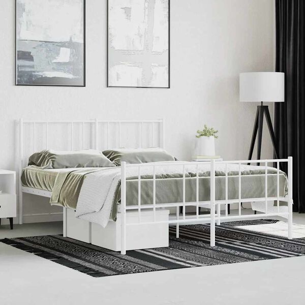 Wit Metalen Bedframe 120x200 cm - 53% Korting