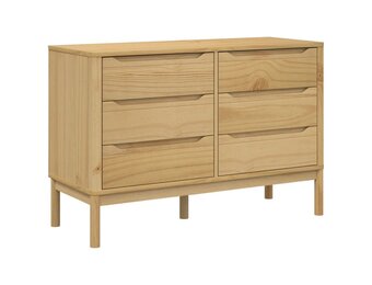 vidaXL Ladekast FLORO Grenenhout Wasbruin - 35% Korting