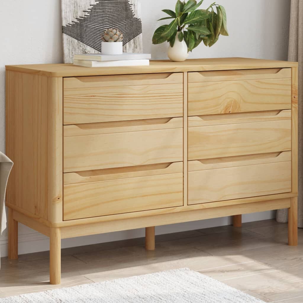 vidaXL Ladekast FLORO Grenenhout Wasbruin - 35% Korting