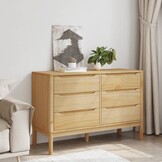 vidaXL Ladekast FLORO Grenenhout Wasbruin - 35% Korting