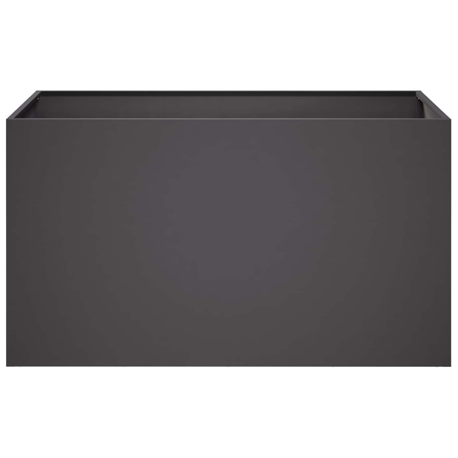 Plantenbakken Set 2x Zwart Staal 100x50x50cm - 54% Korting