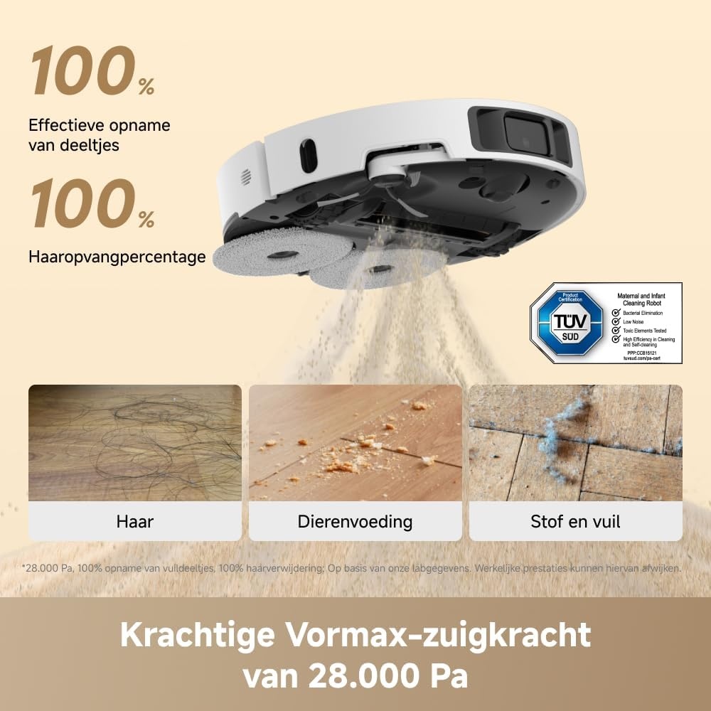 Robotstofzuiger Dreame L50 Ultra AE met Dweilfunctie & Basisstation - 35% Korting