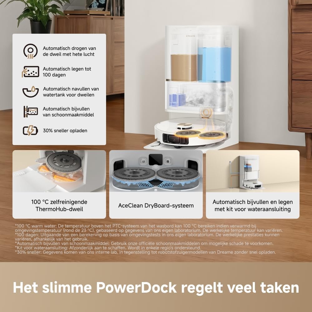 Robotstofzuiger Dreame L50 Ultra AE met Dweilfunctie & Basisstation - 35% Korting