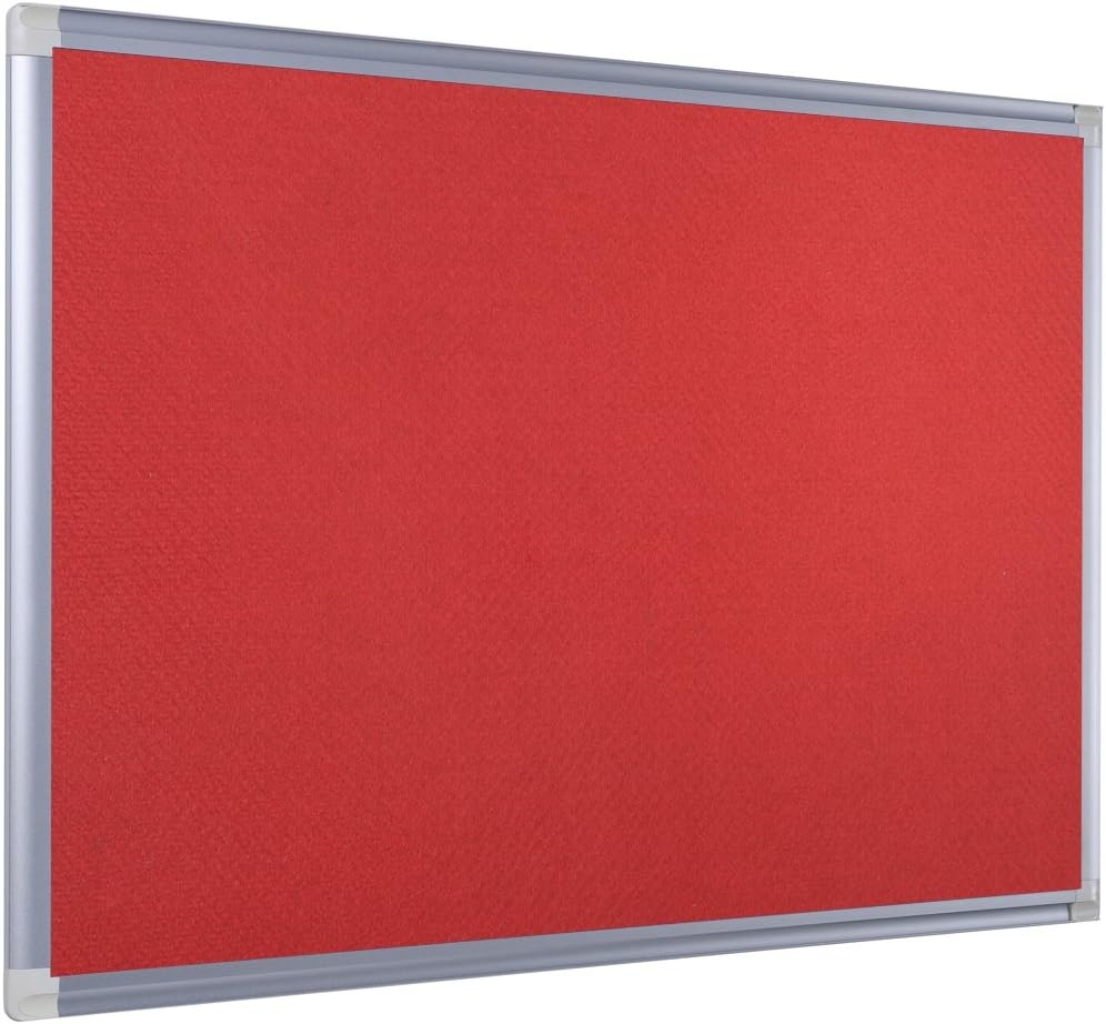 Prikbord Grijs Vilt 90x60 cm met Aluminium Frame - 33% Korting