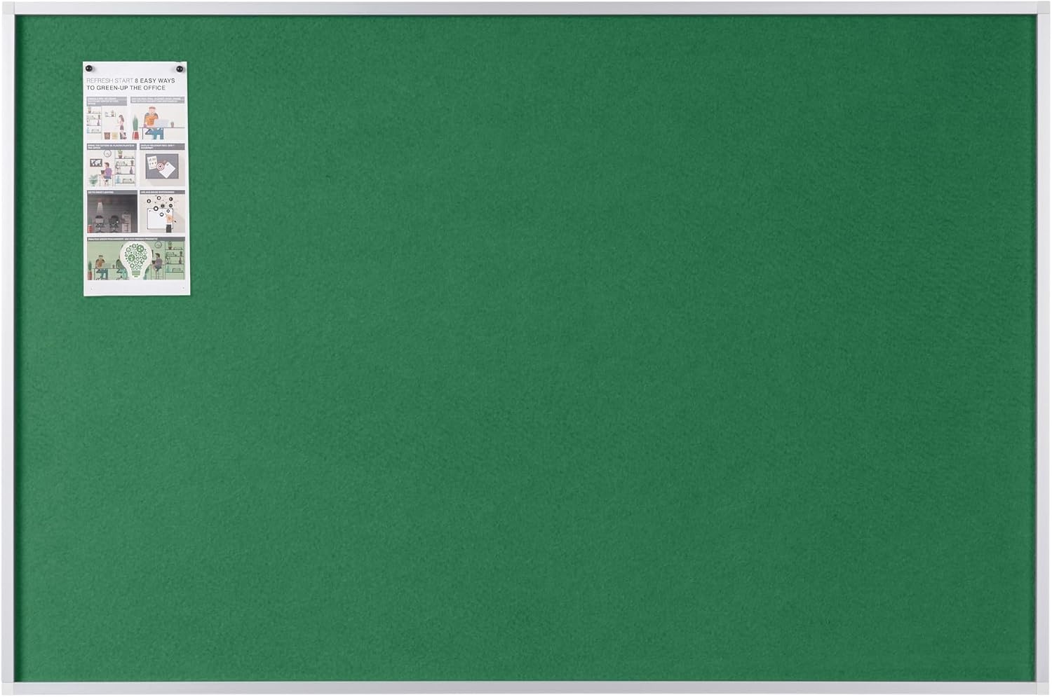Prikbord Grijs Vilt 90x60 cm met Aluminium Frame - 33% Korting