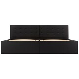 Zwart Kunstleren Bedframe 180x200 cm met Hydraulische Opbergruimte - 60% Korting!
