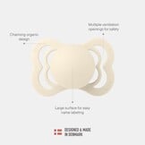 BIBS Supreme Speen 0-6m Siliconen Haze/Blossom 2-pack | 70% Korting