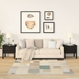 vidaXL Bijzettafels Grenenhout Zwart 50x50x49 cm - 2 stuks met 55% Korting