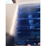 Exacompta - ref. 12310D - Set van 10 Brievenbakken ECOTRAY - Afmetingen: 34,5x25,5x6,5 cm - voor A4+ documenten - doorzichtige ijsblauwe kleur
