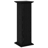 vidaXL Displaystand Zwart Eiken 31 x 30 x 90 cm Bewerkt hout