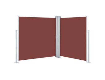 vidaXL Windscherm uittrekbaar 140x600 cm bruin