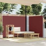 vidaXL Windscherm uittrekbaar 140x600 cm bruin