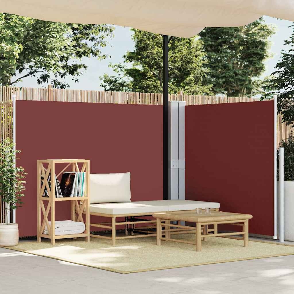 vidaXL Windscherm uittrekbaar 140x600 cm bruin