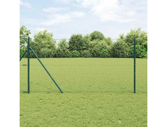 vidaXL Hexagon Hek 1,2 x 100 m PVC Groen