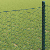 vidaXL Hexagon Hek 1,2 x 100 m PVC Groen