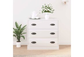 Dressoir Hoogglans Wit 70x35,5x67,5 cm - 40% Korting