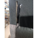 vidaXL Fauteuil verstelbaar stof taupe