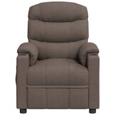 vidaXL Fauteuil verstelbaar stof taupe