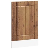 vidaXL Vaatwaspaneel Lucca bewerkt hout oud houtkleurig