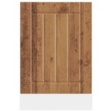 vidaXL Vaatwaspaneel Lucca bewerkt hout oud houtkleurig